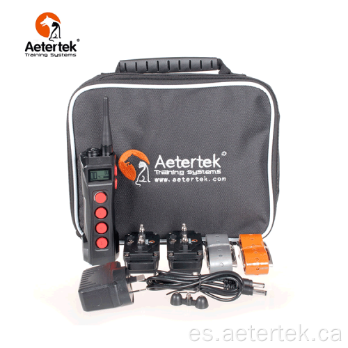 Aetertek AT-919C collar de entrenamiento remoto para perros 2 receptores